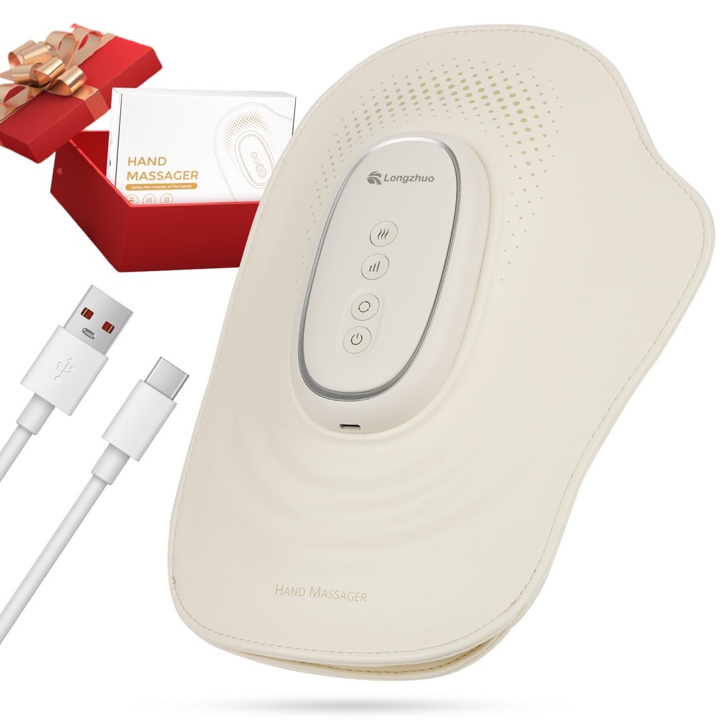 Hand Massager for Arthritis, Rechargeable Cordless Hand Massager with 3 Modes