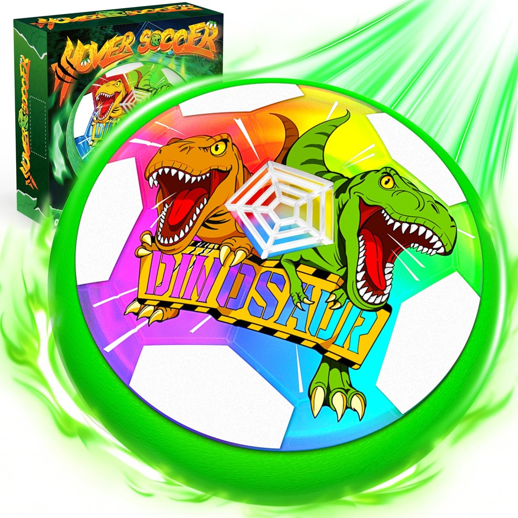 Dinosaur Hover Football with LED Lights, Football Gifts for Boys Age 3-9 Dinosaur Toys Gift