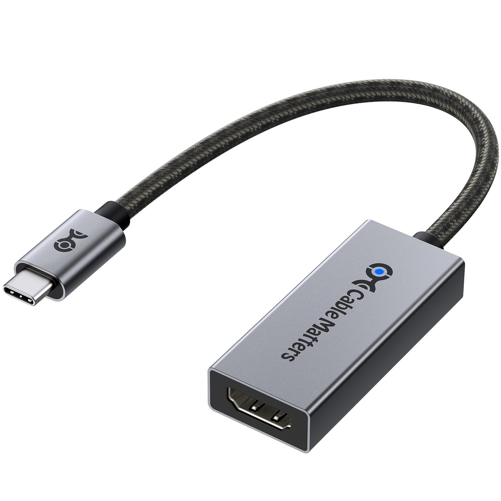 Cable Matters 48Gbps USB C to HDMI 2.1 Adapter, Supports 8K 60Hz / 4K 240Hz HDR, Thunderbol