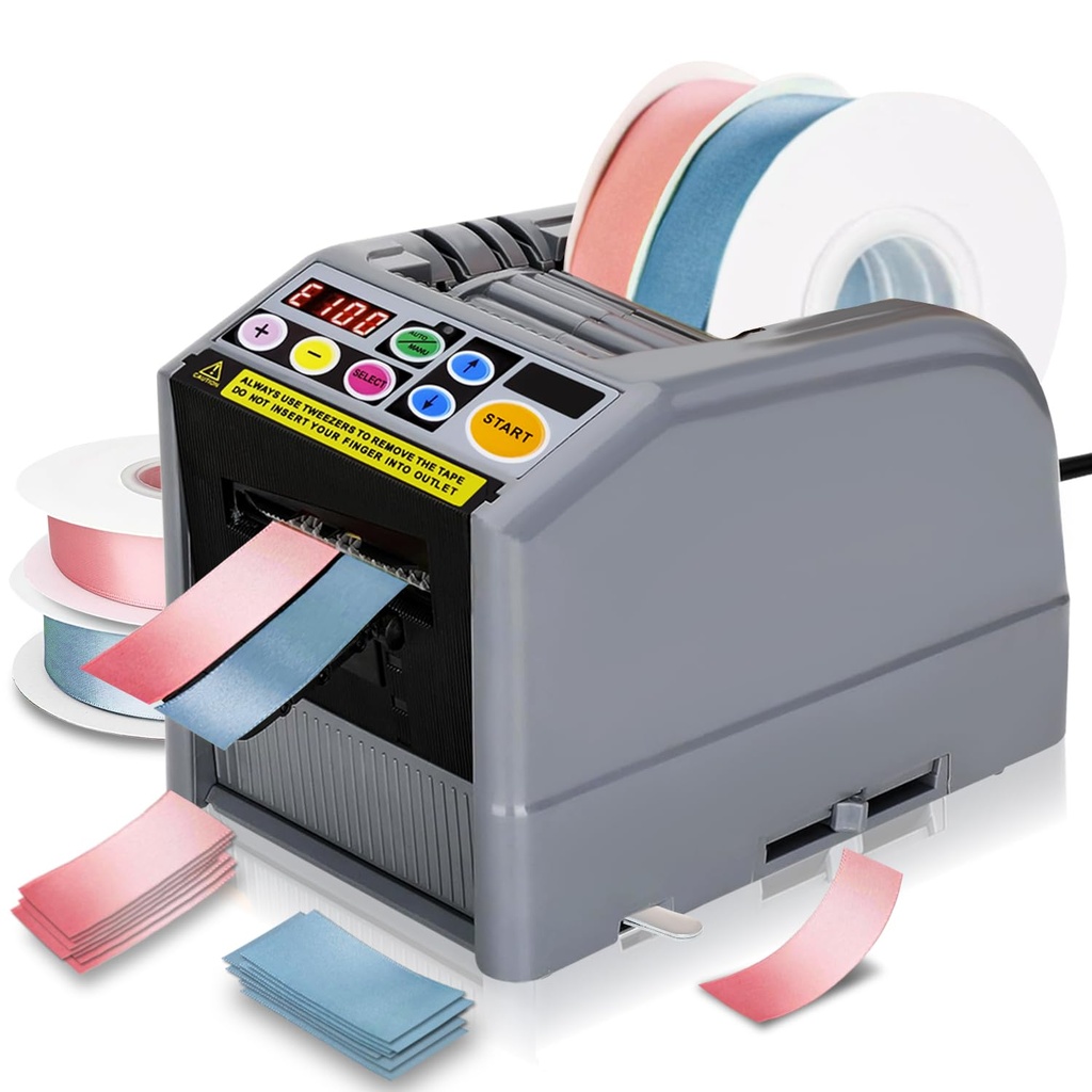 Automatic Tape Dispenser, Upgrade Ribbon Cutting Machine with Manual & Auto, Electric Tape 