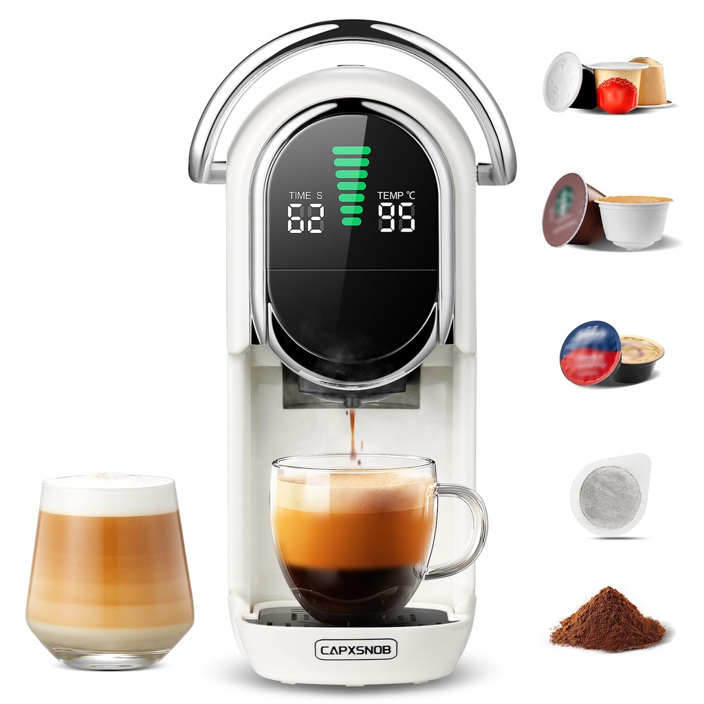 Magician1 Mini Pod Coffee Machines 5 in 1 for Nespresso Original OL, Dolce Gusto, Lavazza A
