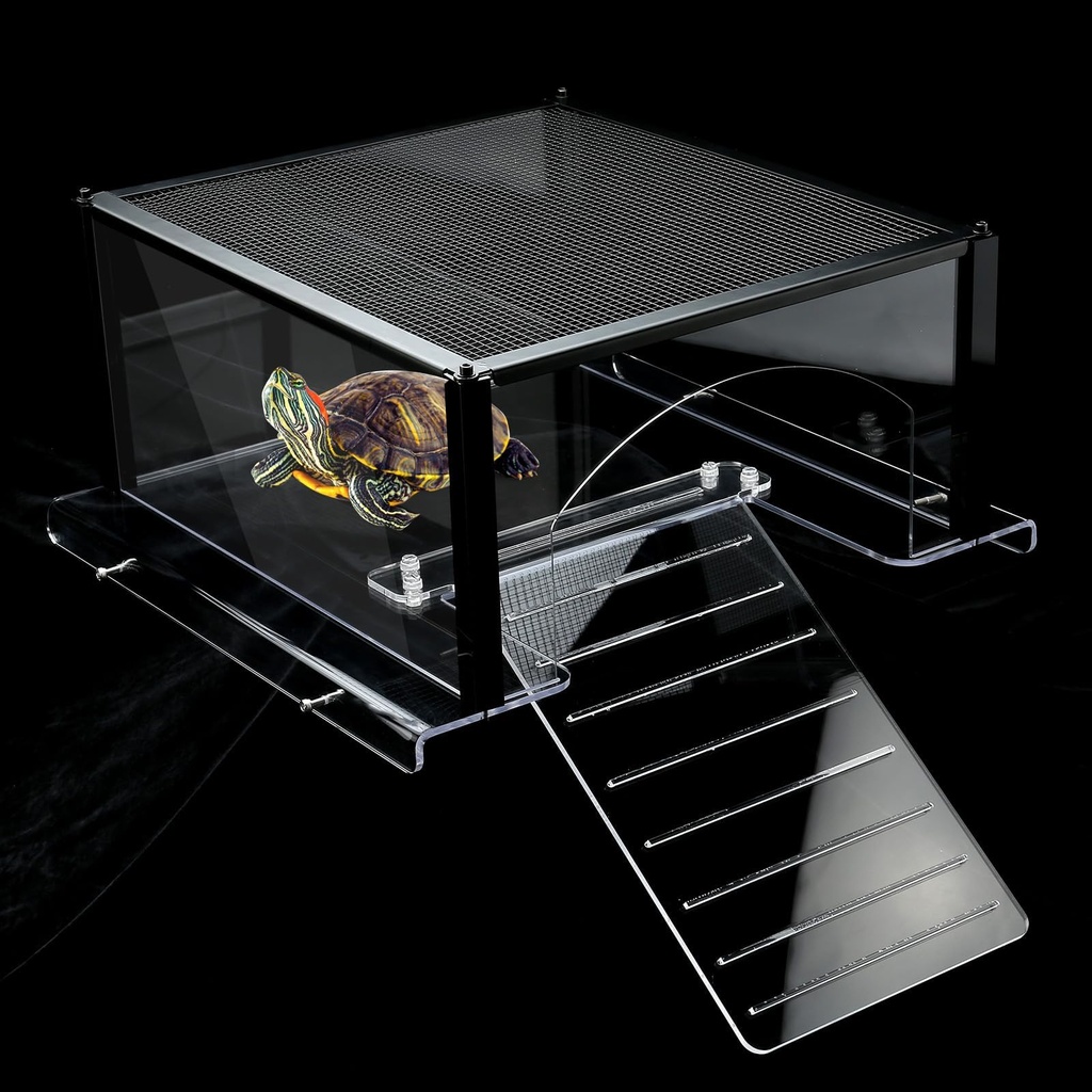 Turtle Basking Platform for 43-48cm Wide Aquariums, Turtle Tank Topper Terrapin Basking Plat