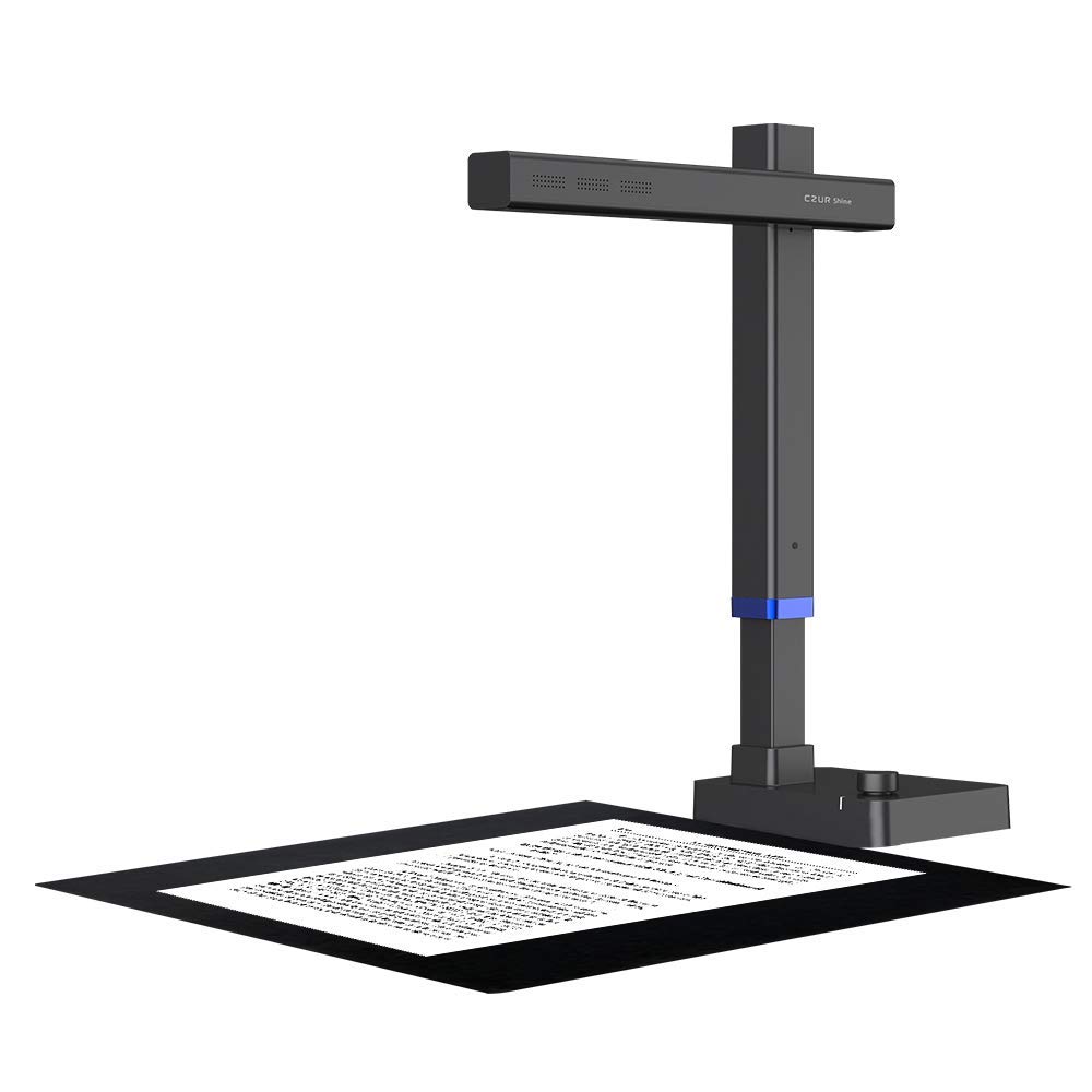 CZUR Shine Ultra Book Scanner 13MP Portable Document Scanner with OCR, A4/A3 Scanner, High-