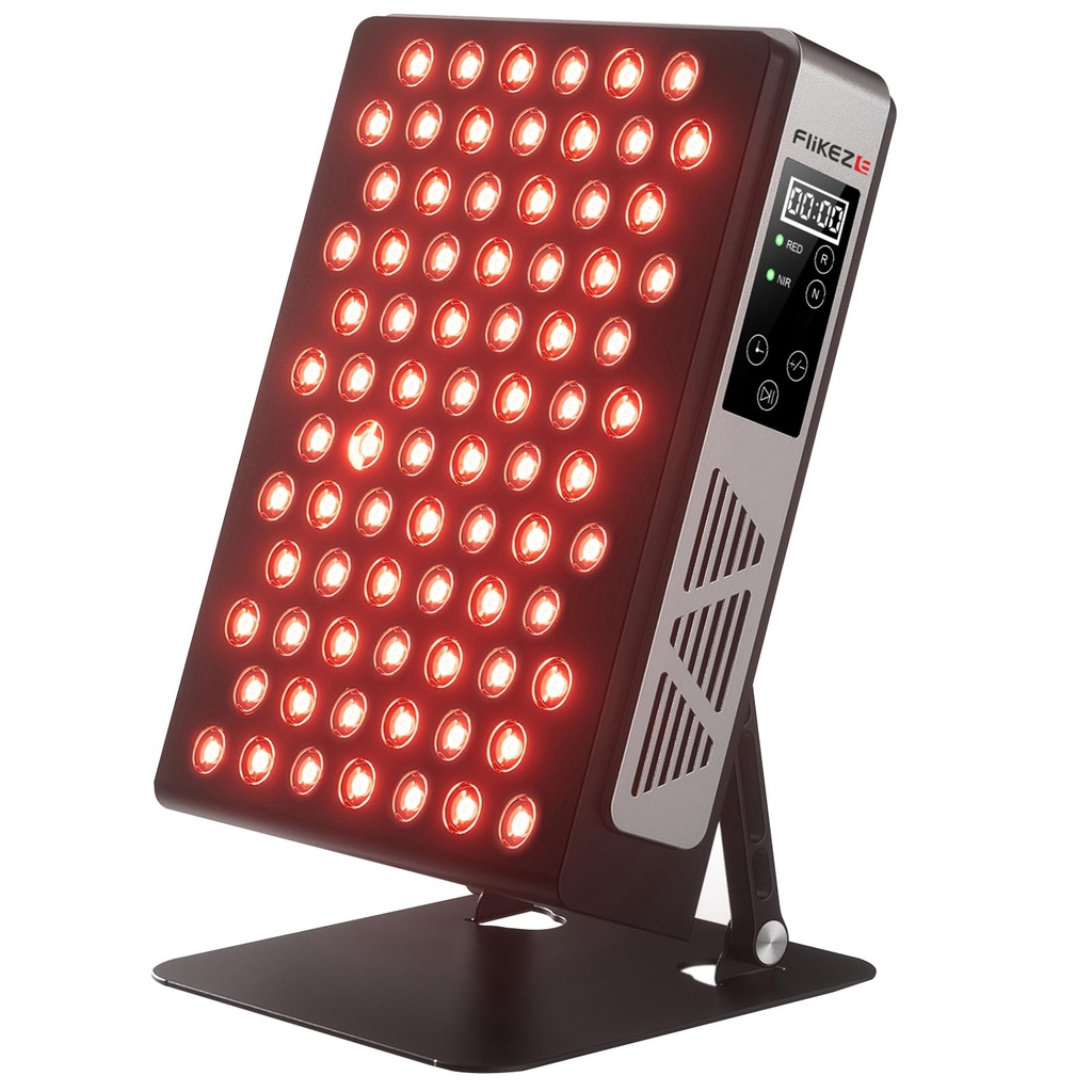 FliKEZE Red Light Panel, 78 Lamp Beads, 4 Chips (630nm, 660nm, 830nm, 850nm), Infrared Lamp