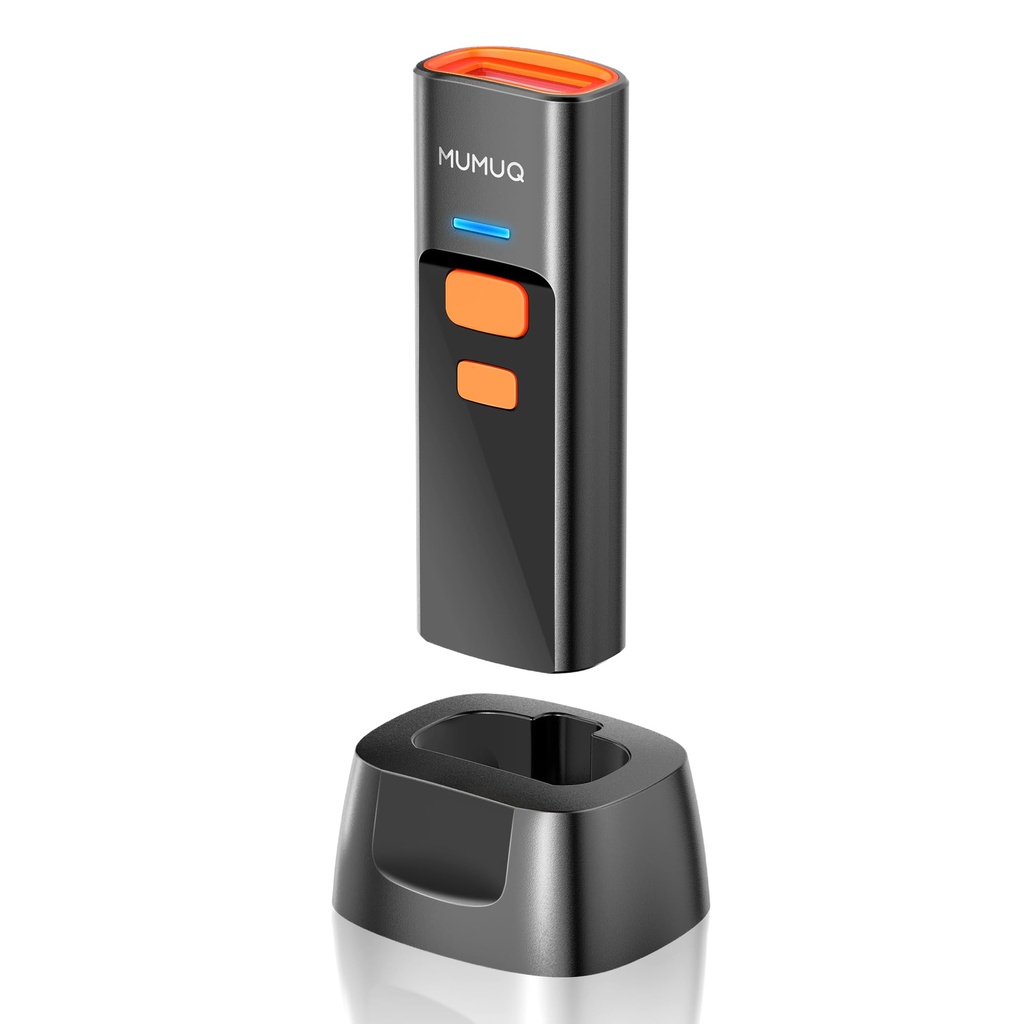 Wireless Barcode Scanner Mini Bluetooth 1D 2D QR Bar Code Scanner 3-in-1 Bluetooth & 2.4G