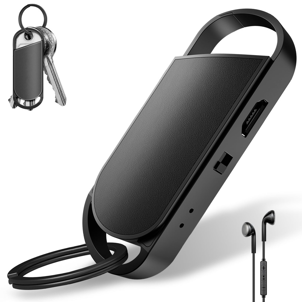 64GB Voice Recorder with 750 Hours of Recording Capacity and 30h Continuous Recording