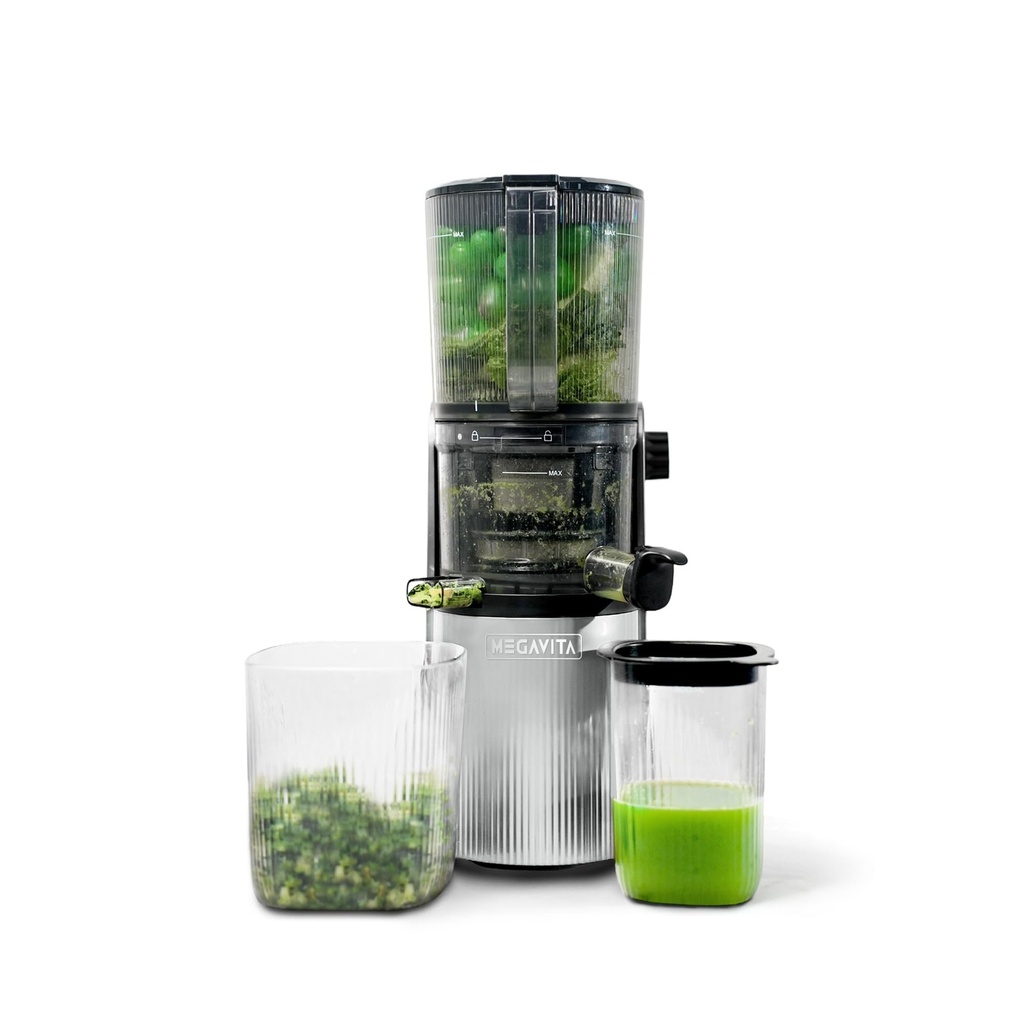 MEGAVITA Vertical Slow Masticating Juicer, Whole Fruit Feeder for Soft Ingredients