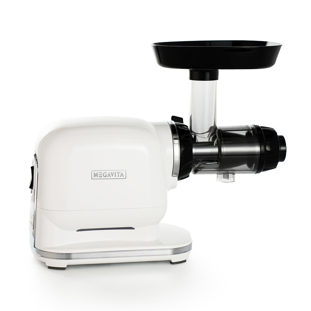 MEGAVITA Cold Press Juicer Machine, Electric Masticating Slow Juicer Cold Press with Auger