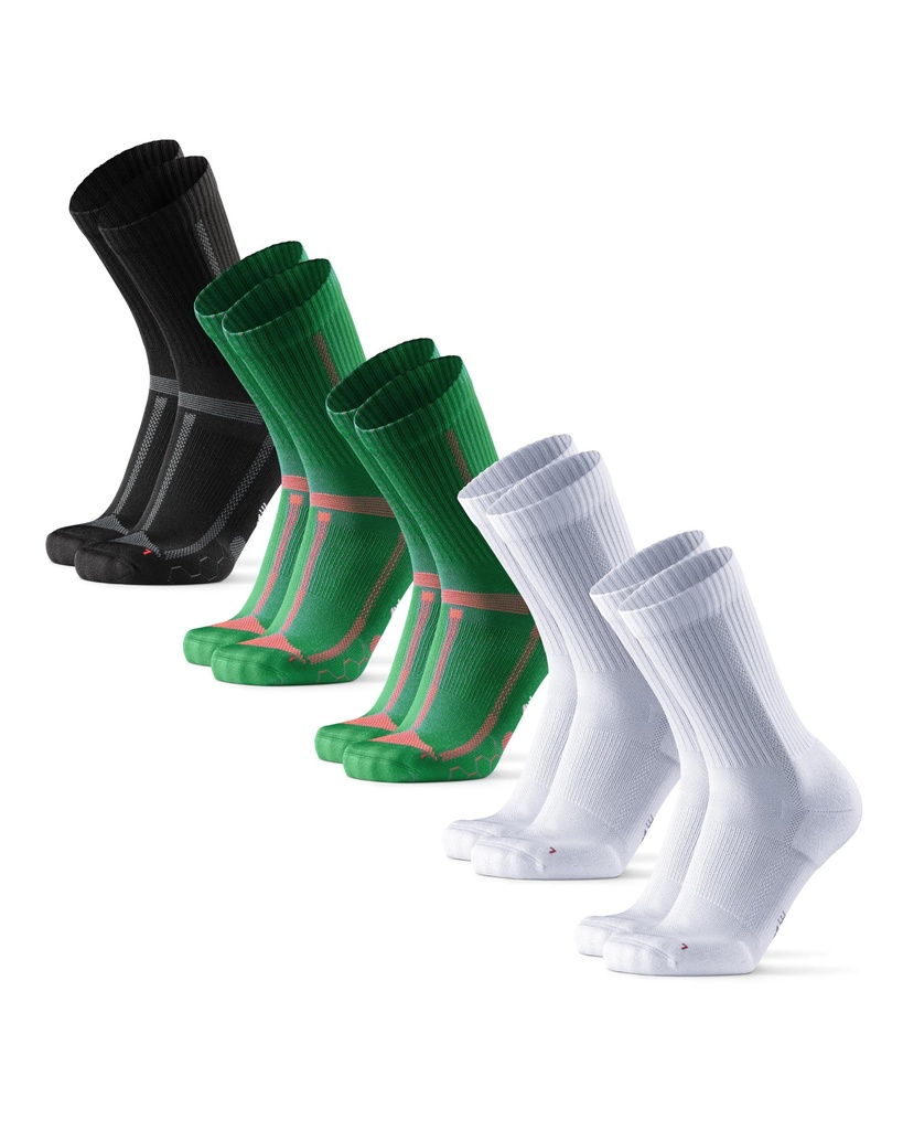 DANISH ENDURANCE Cushioned Running Socks for Long Distances, Crew Socks, for Men & Women