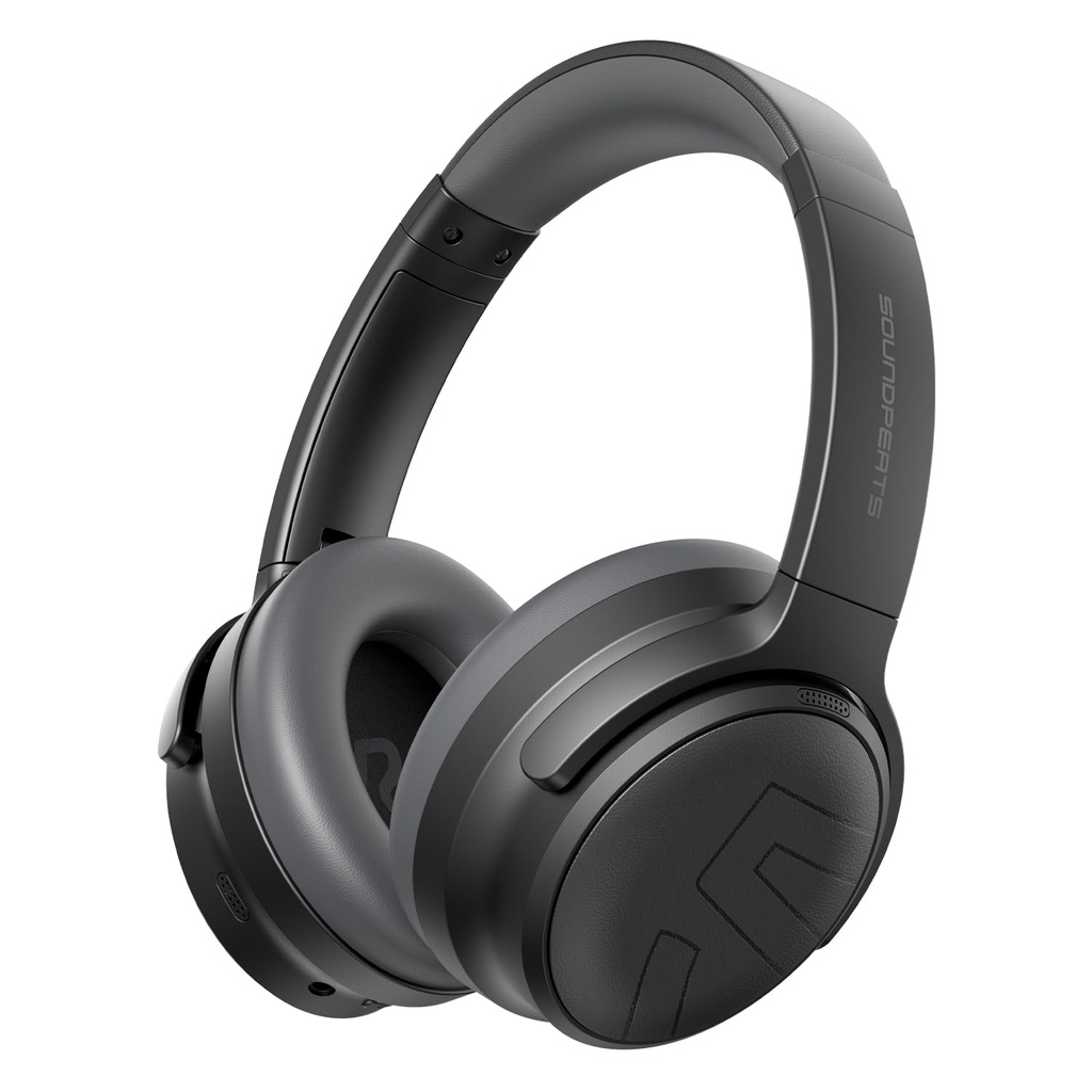 SOUNDPEATS Space Pro Wireless Over-Ear Headphones, 151-Hour Battery, Hi-Res Audio & LDAC