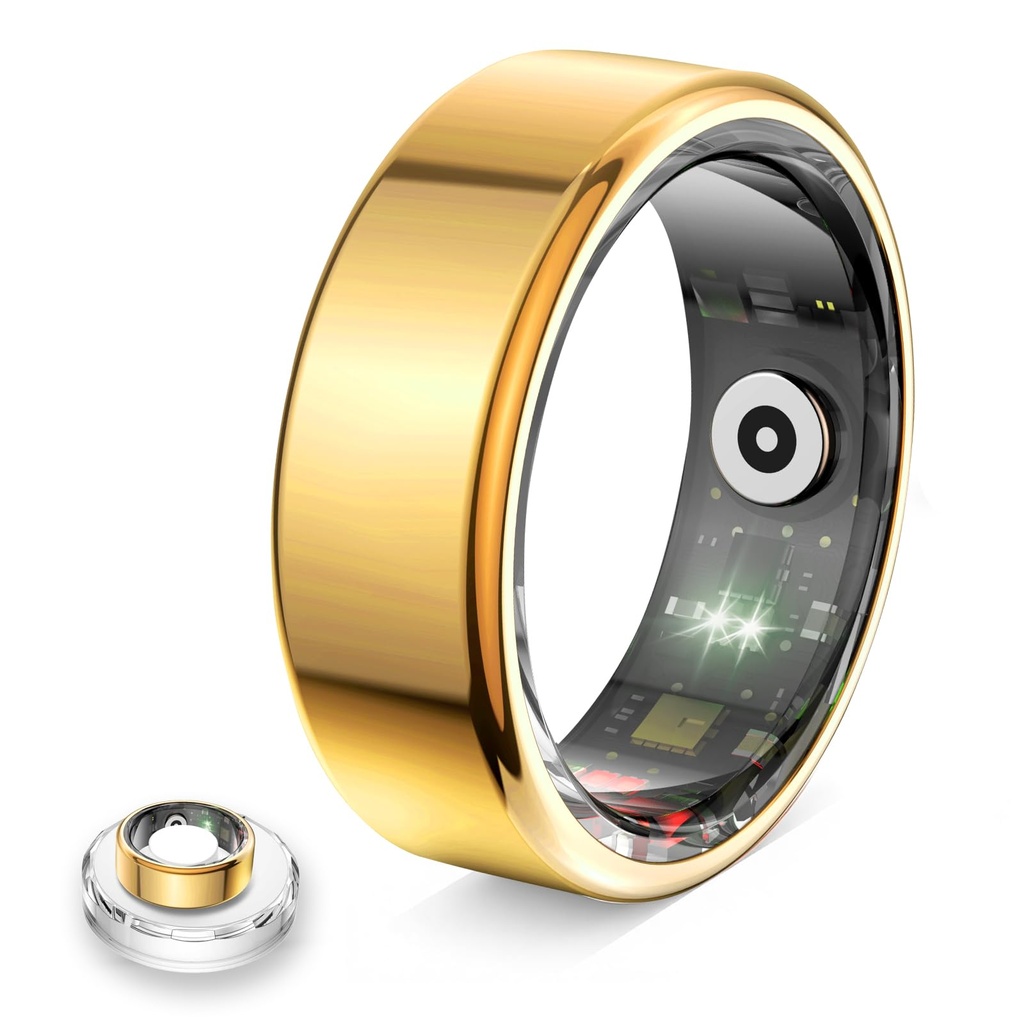 Govllfoz Smart Ring for Women & Men Sleep Monitoring, Step Counter, Calorie & Distance Tracking