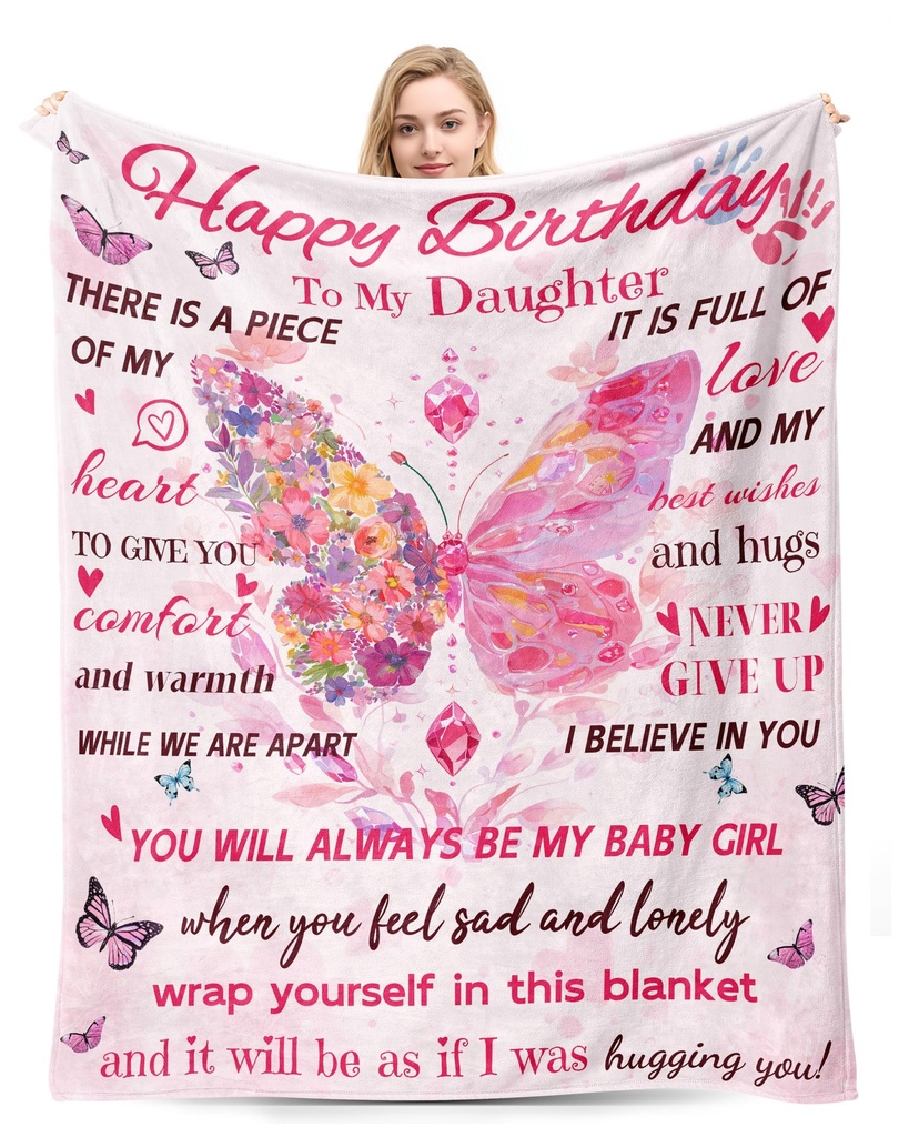 Birthday Gifts for Women, Unique Funny Throw Blanket - 50x60 Inch, Ideal for Mom Wife Siste