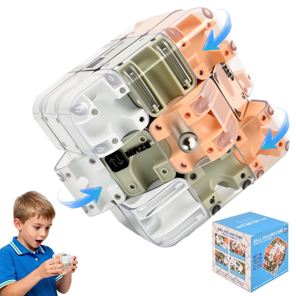 Large Labyrinth 3D Maze Cube -Stress Relief & Logic Development Intricate Brain Teaser Toy f