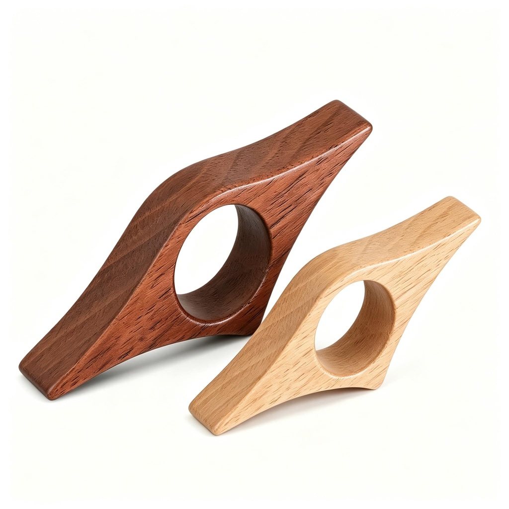 Book Page Holder, Wooden Smooth Thumb Book Holder for One Handed Reading, Handmade Wood Boo
