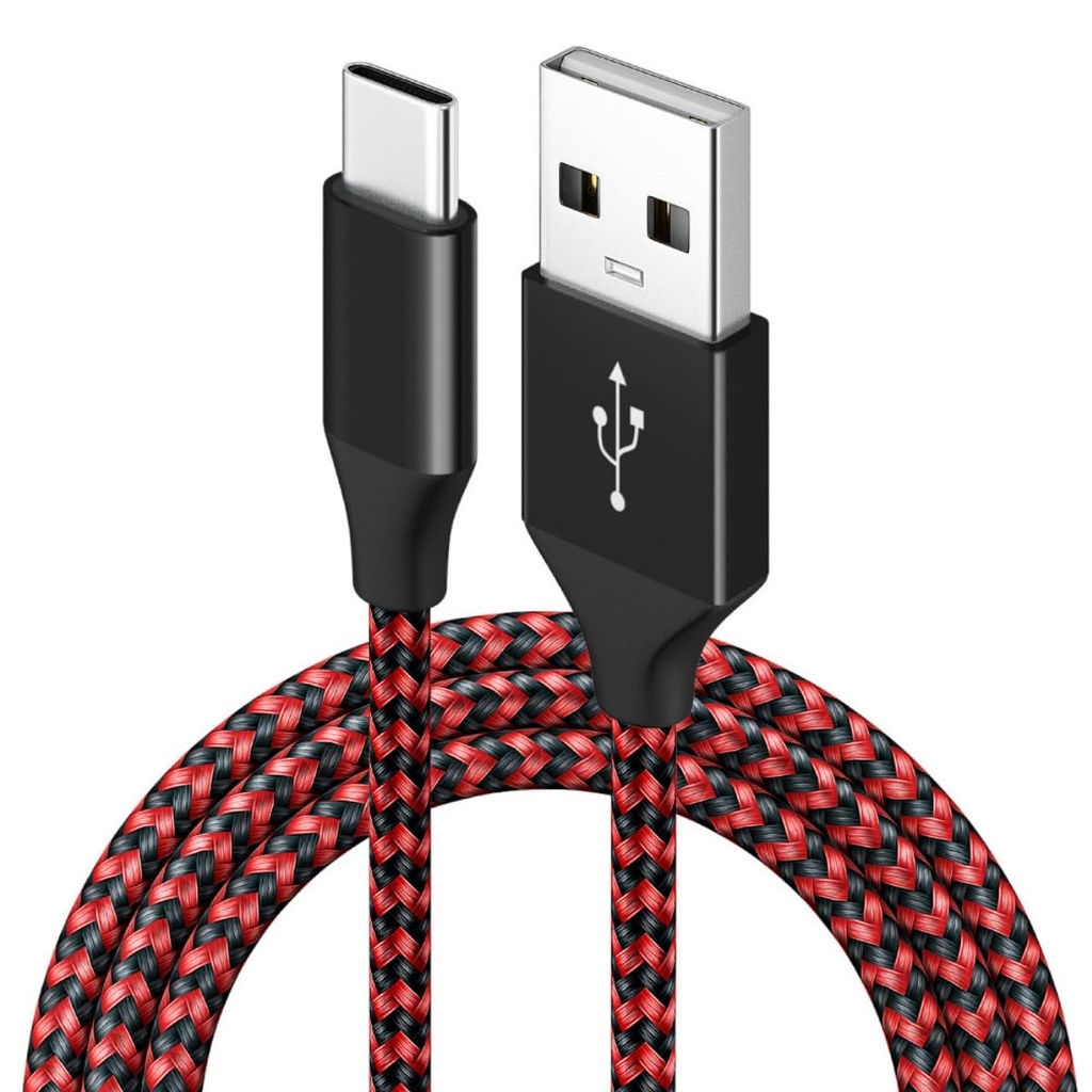USB C Charger Cable 1M(3.3ft), 3A Fast Charging Type C Cable [40000+ Bend Tested] Braided U