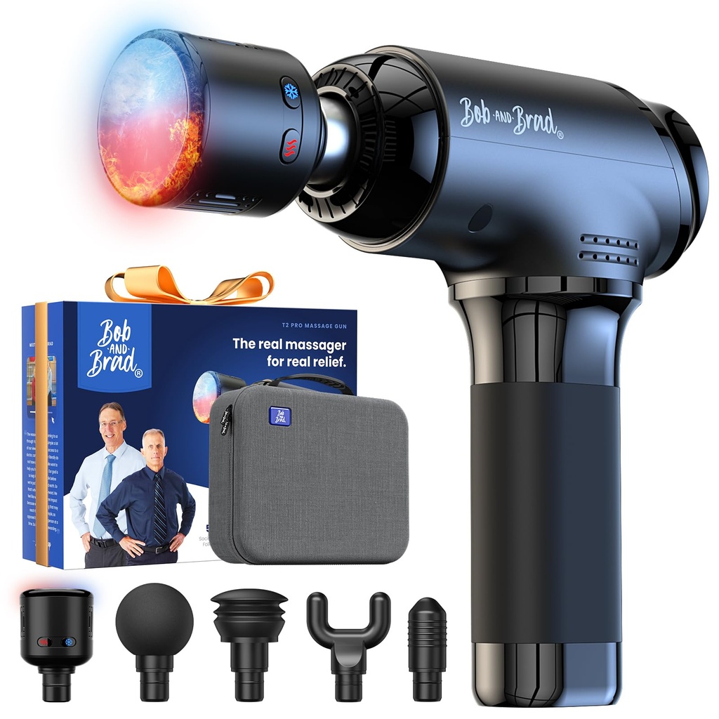 Massage Gun with Heat and Cold, Bob and Brad T2 Pro Massage Gun Deep Tissue 4000mAh Battery
