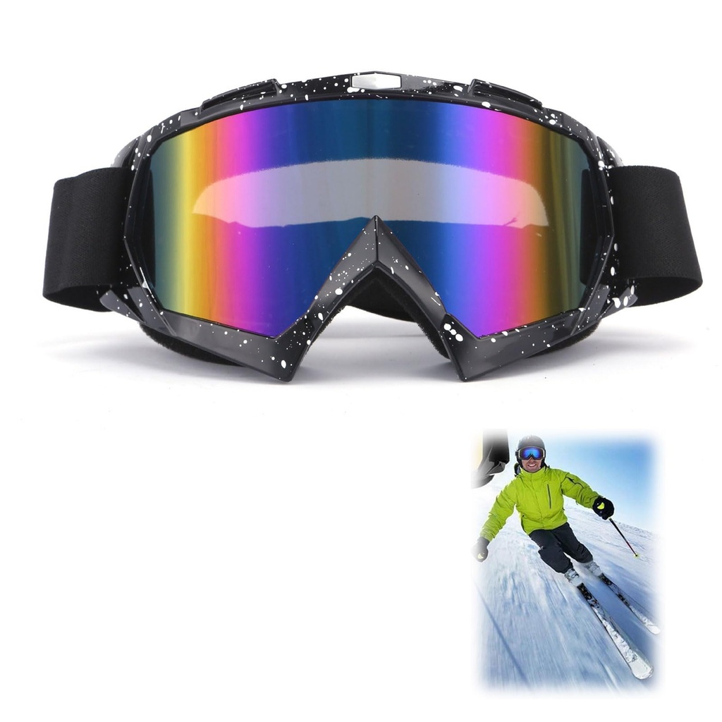 KARELLS Adult Ski Goggles,Snowboard Goggles,Skiing Goggles For Snowboard Jet Snow,Anti-fog