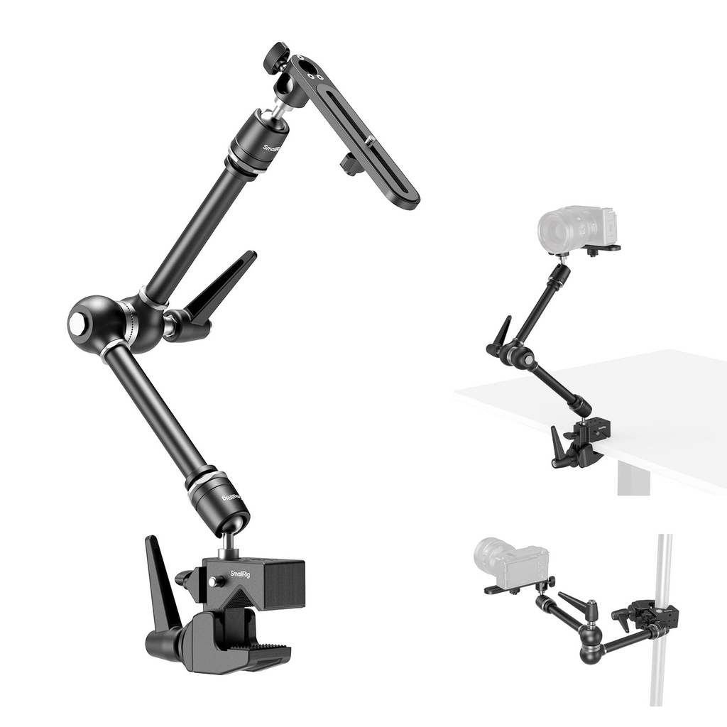 SMALLRIG Friction Magic Arm Camera Mount with Super Clamp and Camera Platform, Studio Space