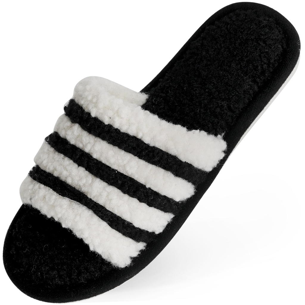 Tofern Slipper Women, Ladies Slippers Open Toe Non-Slip Memory Foam Comfortable and Breatha