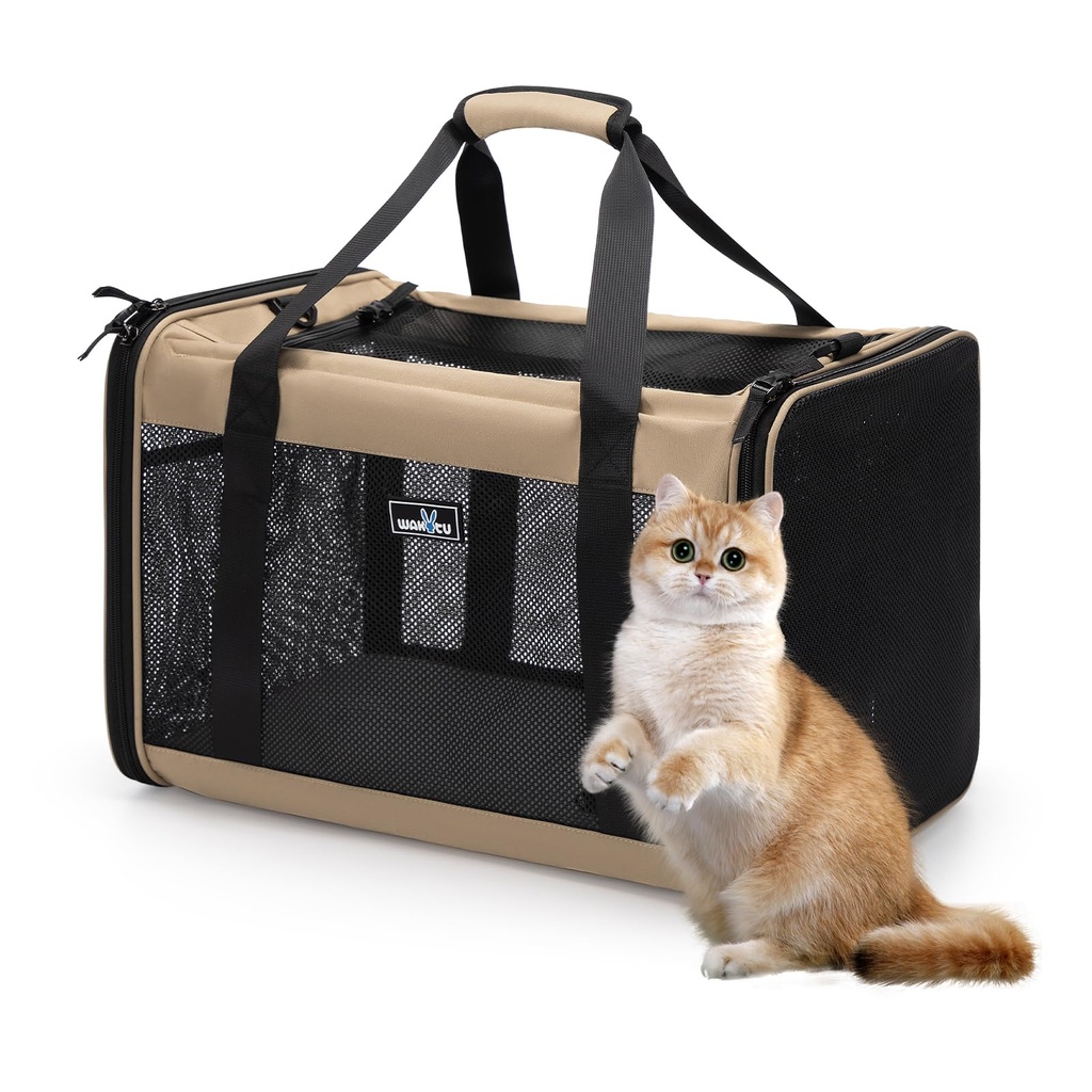 Cat Carrier, Portable Travel Bag for Cats