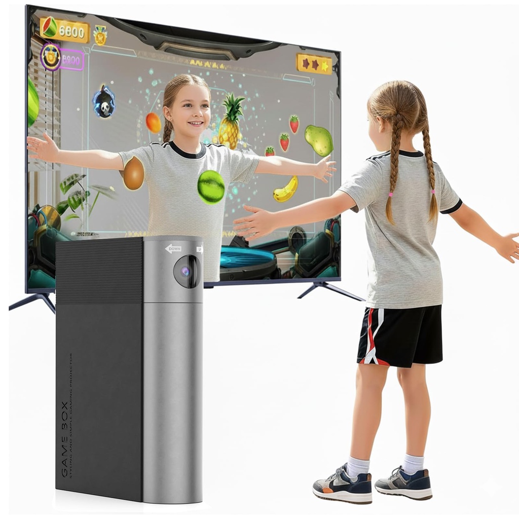 GREENTREEN Educational Motion Gaming Console for Kids: Plug & Play TV Video Game - Interact