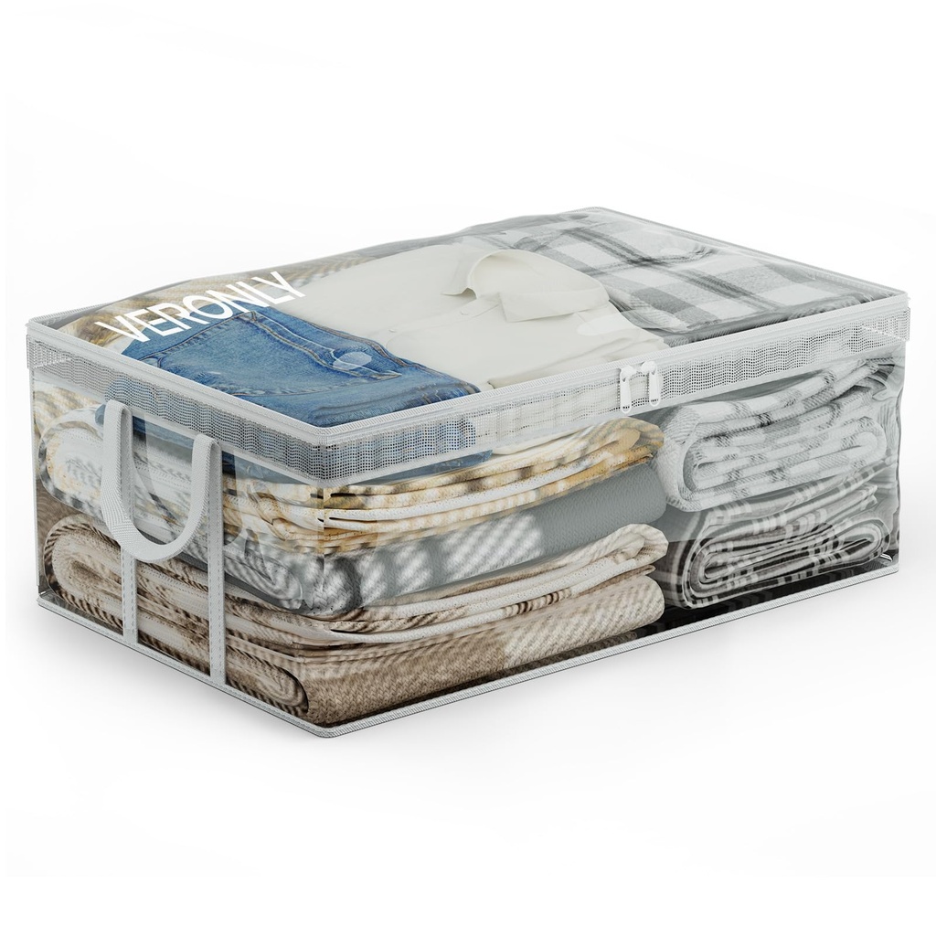 VERONLY Moving Bags with Reinforced Handle and Double Zipper- Large Capacity Clothes Storag