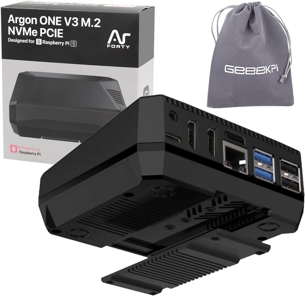 GeeekPi Argon One V3 M.2 NVME PCIE Case for Raspberry Pi 5