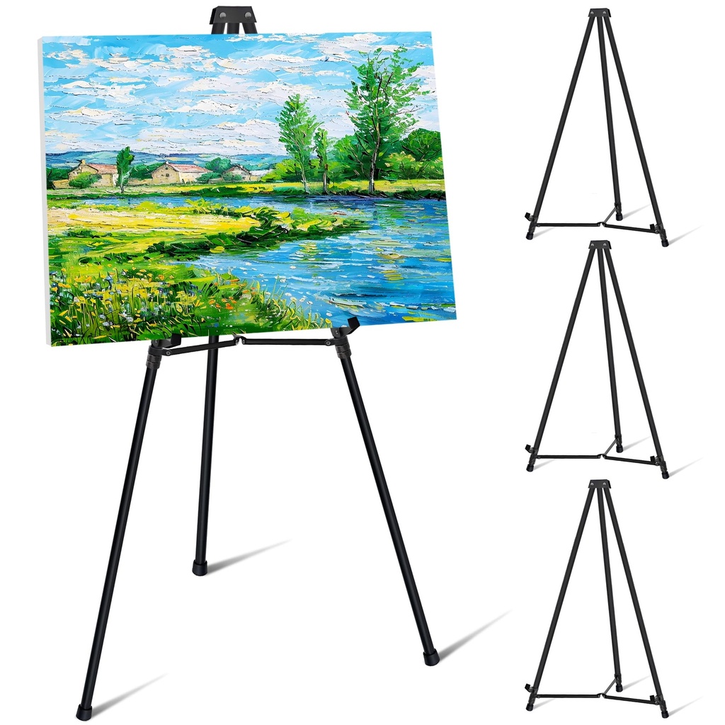VAIIGO 4Pack Aluminum Easel Stand for Wedding, Art Foldable Easel Tripod, Adjustable Portabl