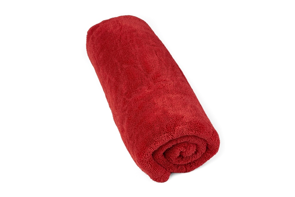Kavalier Microfiber Towel - 1500 GSM, 76x76cm, Durable & Easy-Care for Vehicle Drying - Red