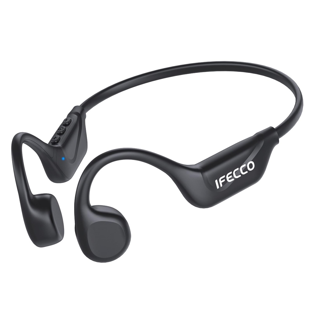 IFECCO Bone Conduction Headphones Bluetooth 5.4 - IPX5 Waterproof Bone Conduction Earbuds 