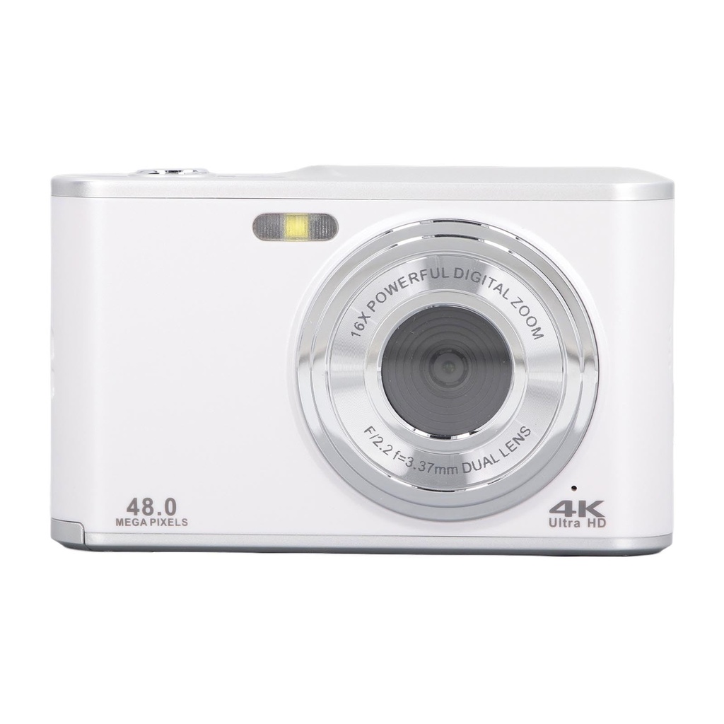 Compact Digital Camera 48MP 4K Ultra HD 16x Zoom Autofocus Anti Shake 2.4 Inch IPS Display