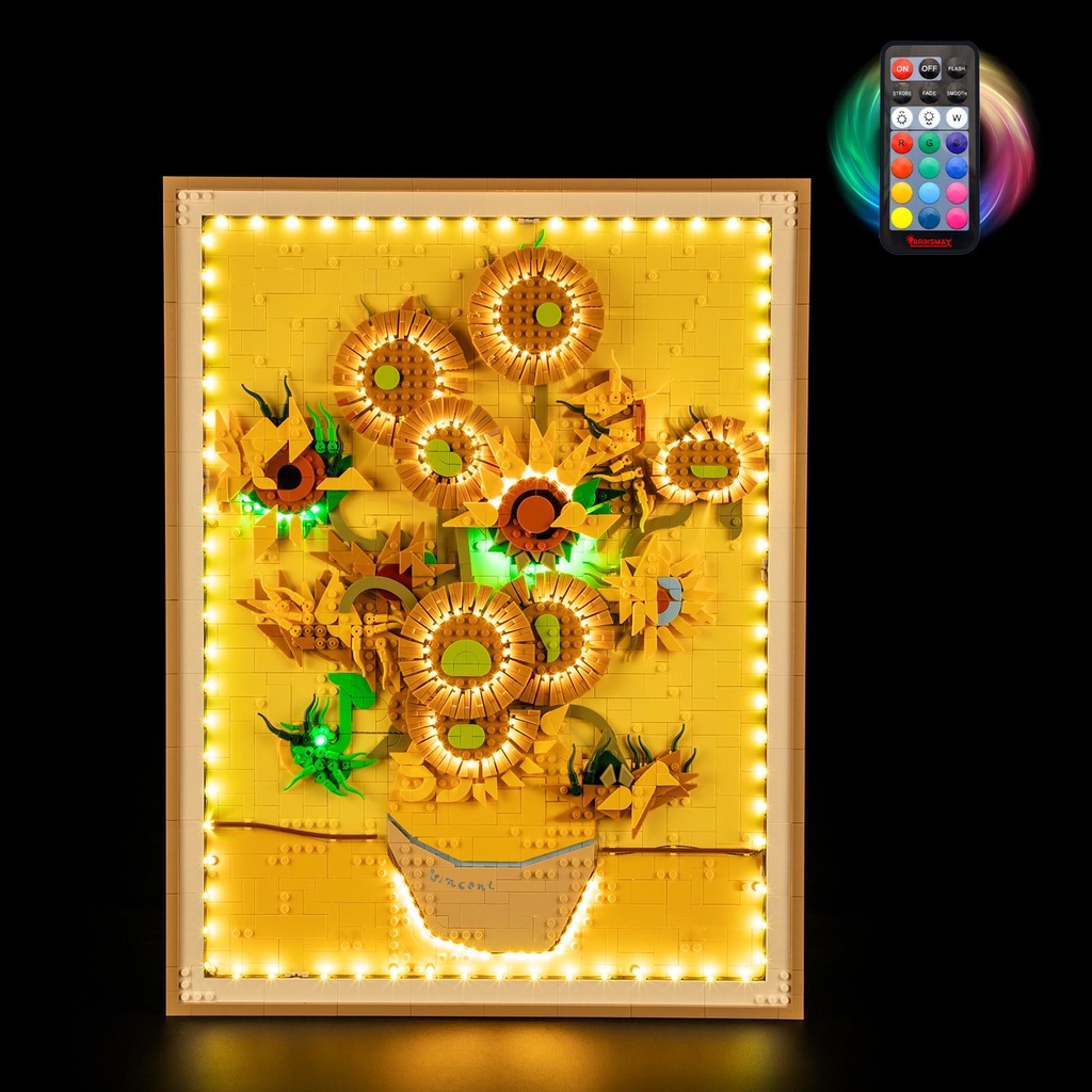 BRIKSMAX Light Kit for Lego-31215 Vincent Van Gogh Sunflowers (Remote Control Version) 