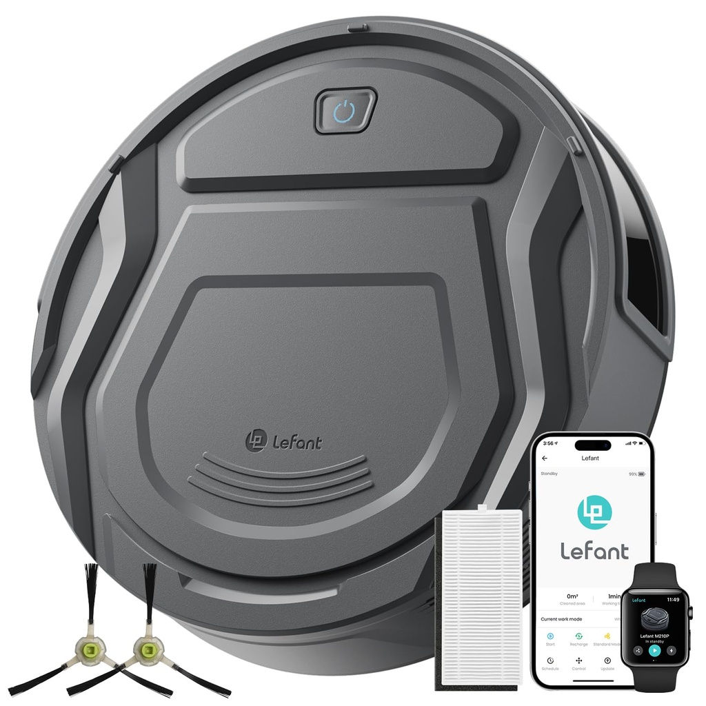Lefant M210 Pro+ Robot Vacuum Cleaner, 4000Pa Strong Suction, PreciSense Obstacle Avoidance