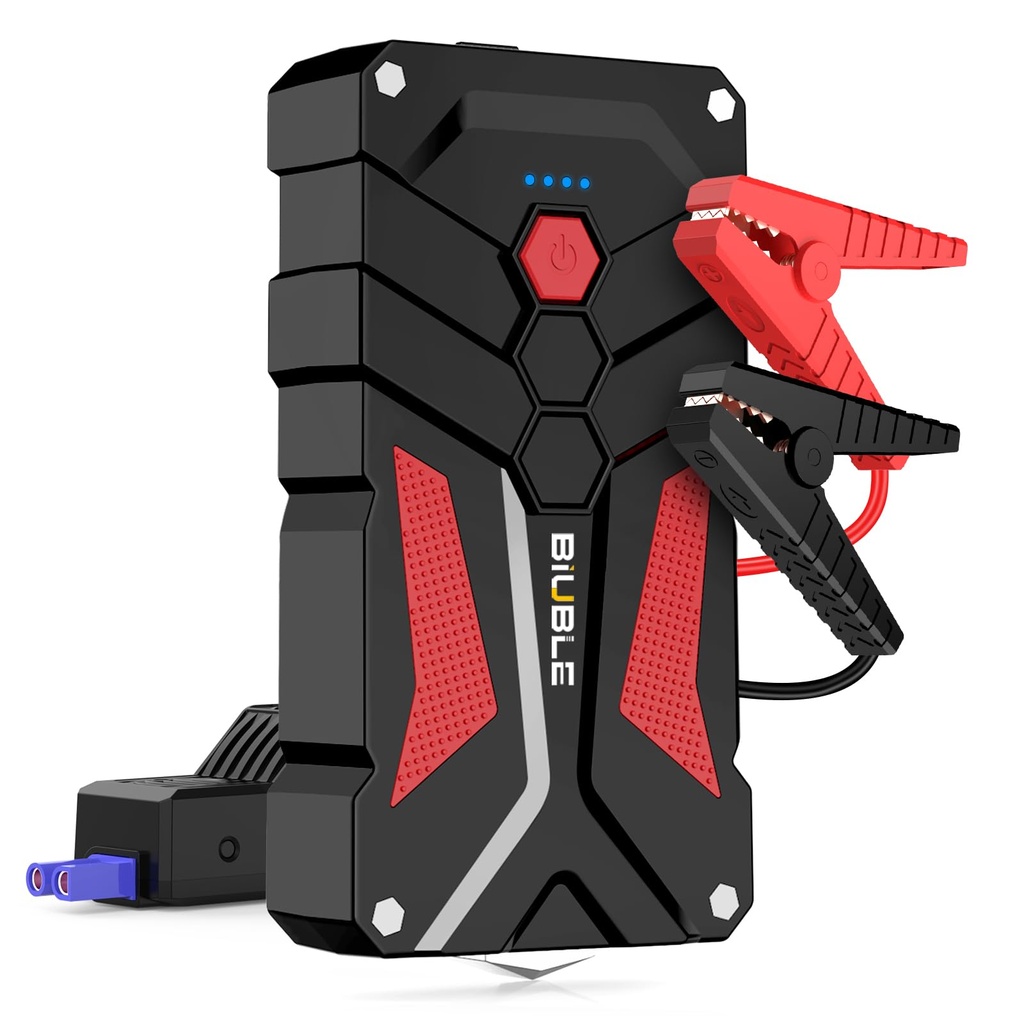 BIUBLE Jump Starter 5000A Car Battery Booster Jump Starter 12V Portable Power Pack 