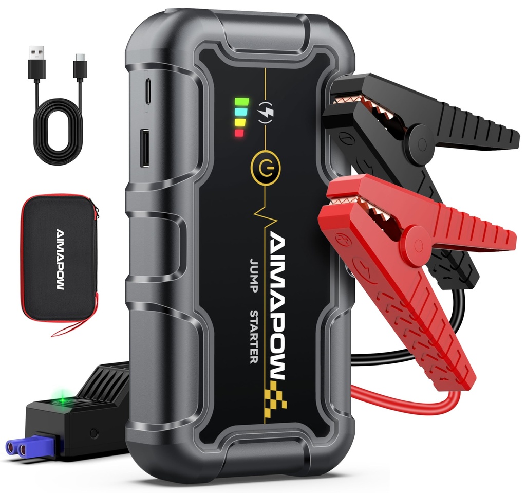 AIMAPOW Portable Car Battery Jump Starter 8000A 20000mAh Jump Box, Car Jumper Starter Portable