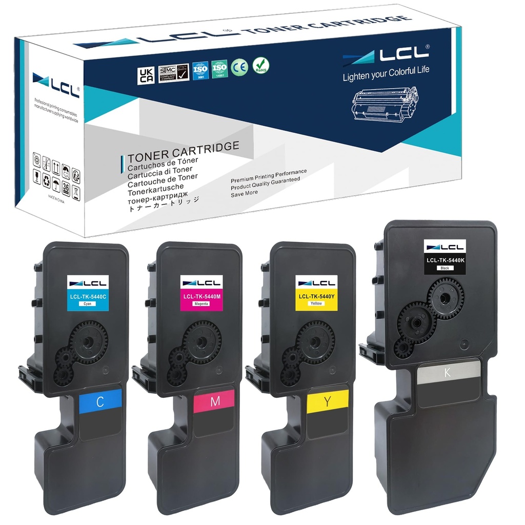 LCL TK5440 Toner Cartridge Replacement for TK-5430 TK-5440 TK-5440K TK-5440C TK-5440M TK-54