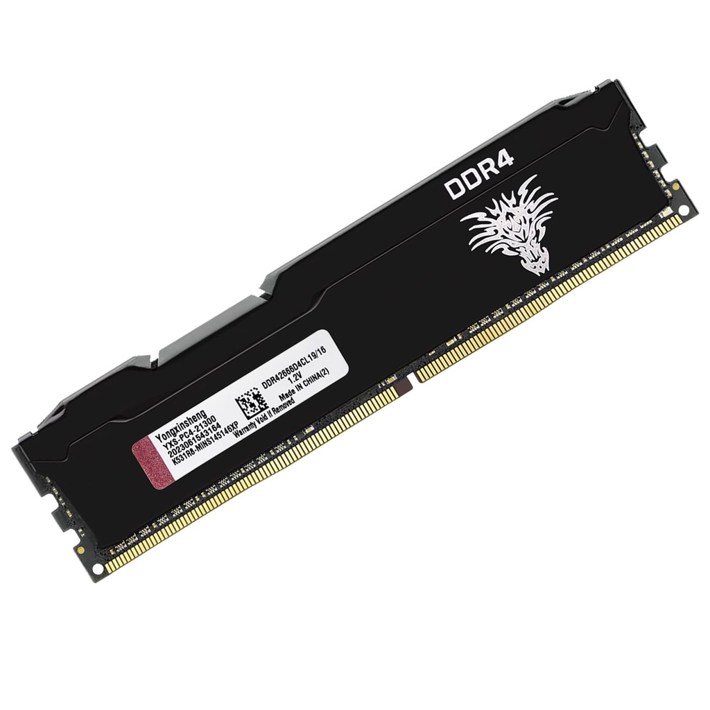 DDR4 2666MHz 16GB Desktop RAM PC4-21300 UDIMM Non-ECC Unbuffered 1.2V 288-Pin CL19 PC