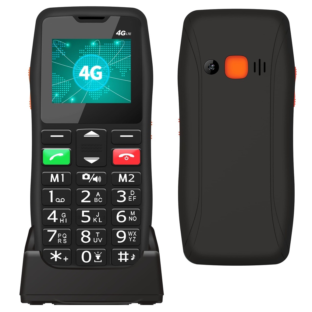 Melefon 4G Senior Mobile Phones, Easy to Use Big Button Mobile Phone for Elderly