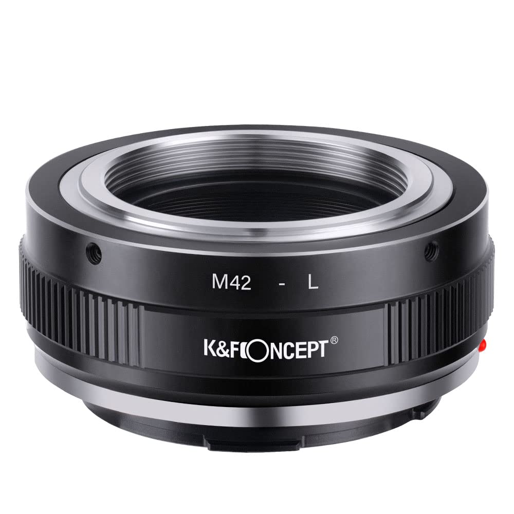 K&F CONCEPT M42 to L Mount Adapter, Manual Focus Adapter Compatible with M42 Lens to L Mount