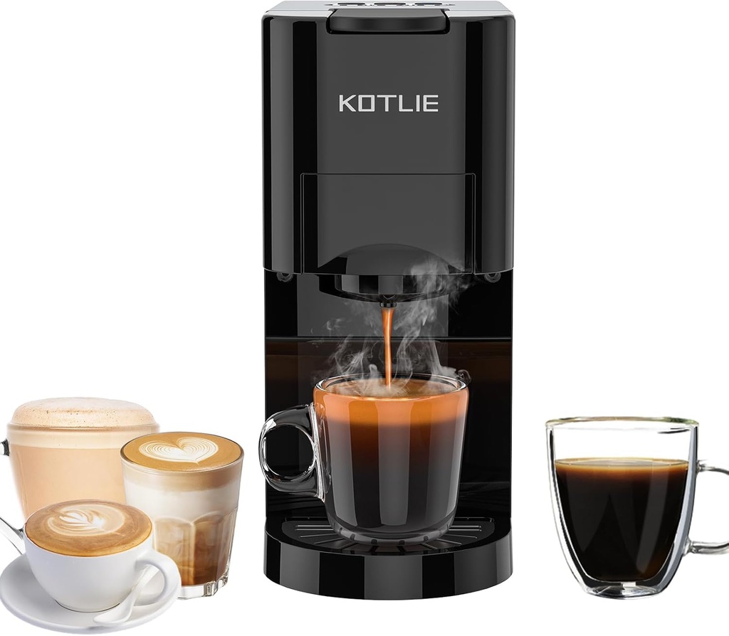 Espresso 4in1 Coffee Machine for Nespresso Original/Dolce Gusto/Ground Capsule and ESE Coffee