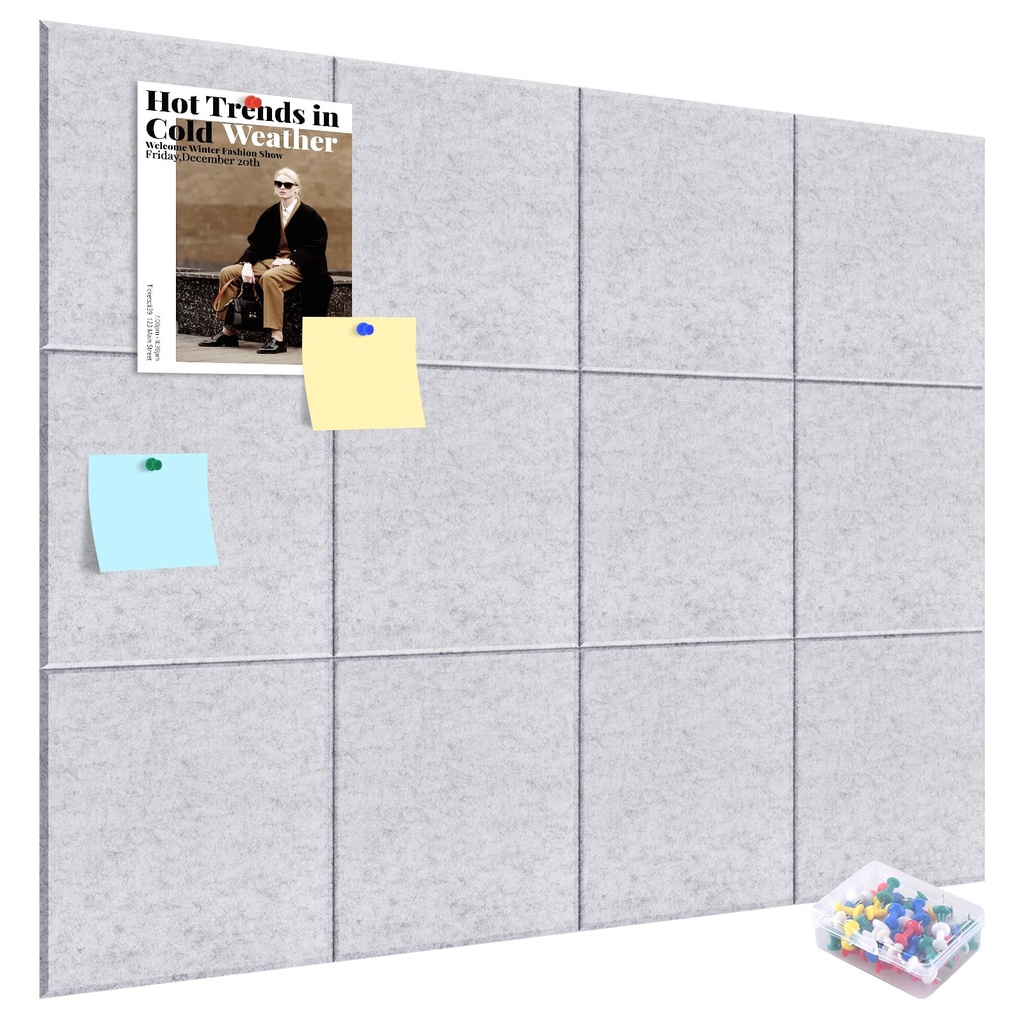 ALANGDUO Large Cork Board 48" x 36", Pin Board Bulletin Board with Self-Adhesive Tape, 0.35Ã