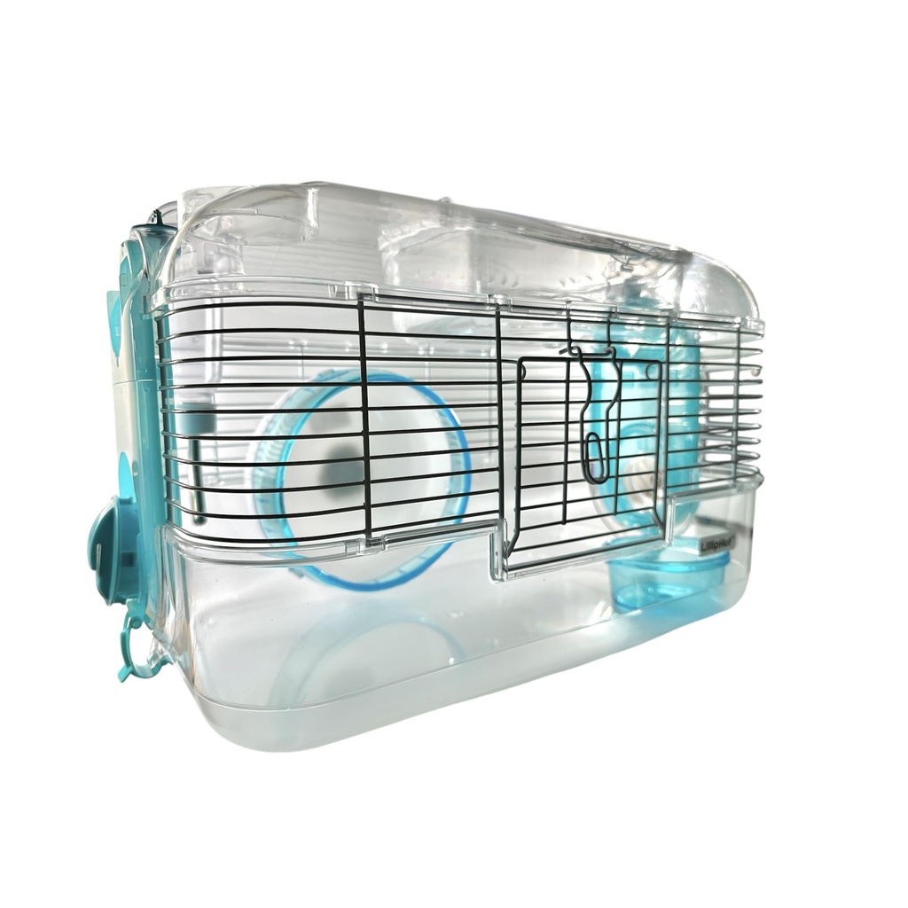 LillipHut Hamster Cage Ã¢Â€Â“ Small Animal Habitat with Accessories, Durable and Compact De