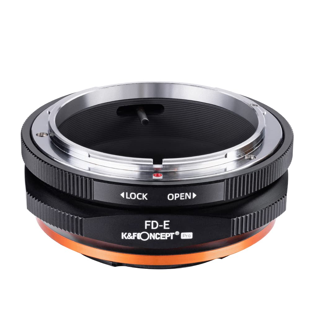 K&F CONCEPT Updated FD to NEX Adapter, Manual Lens Mount Adapter Compatible with Canon FD FL