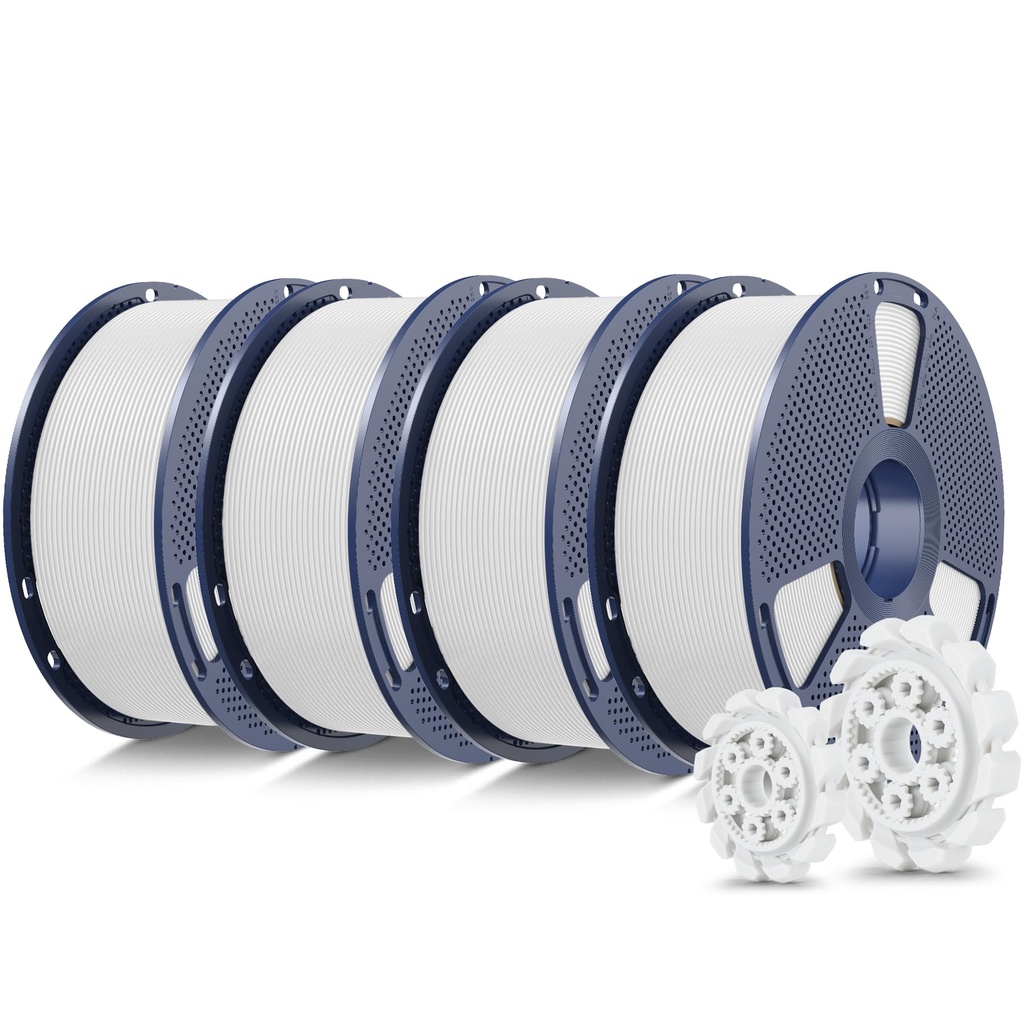SUNLU PLA+2.0 3D Printer Filament Bundle, 4KG Upgrade PLA+ Filament 1.75mm