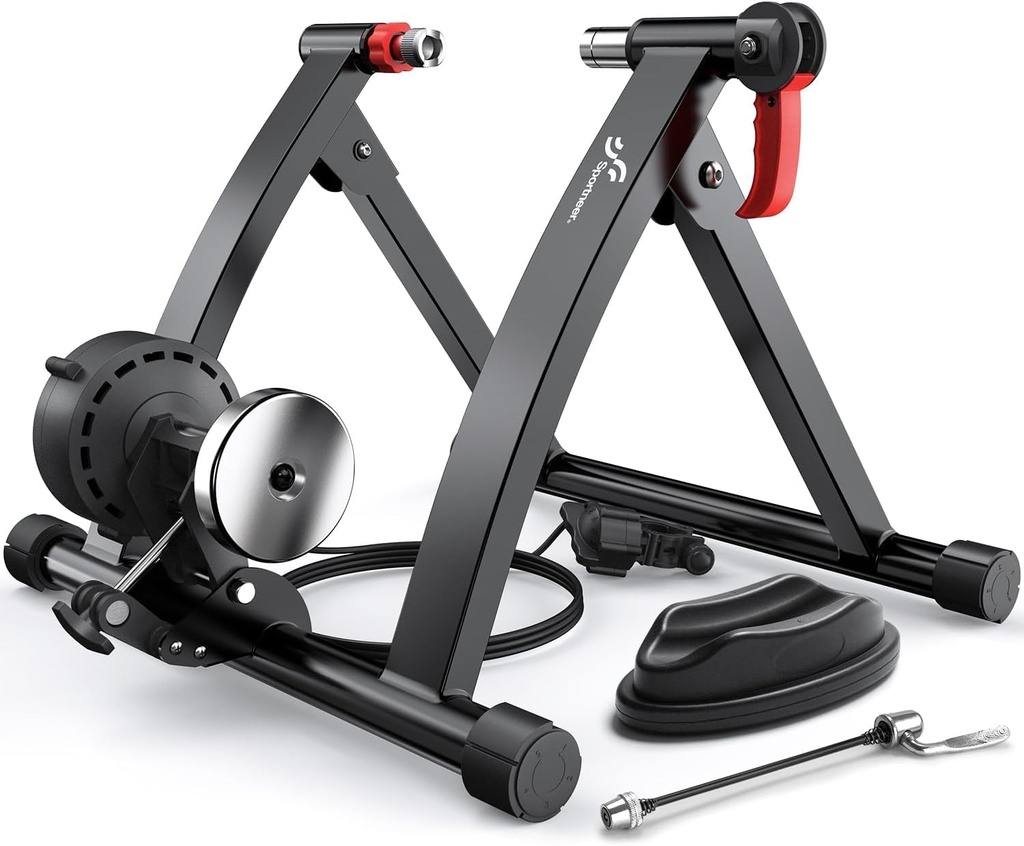 Sportneer Turbo Trainer, Bike Trainer Stand Steel Bicycle Exercise Magnetic Stand with Nois