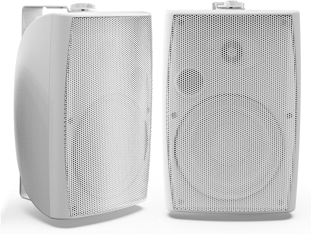 Herdio 8 Inch 600W Outdoor Bluetooth Speakers Waterproof Wired with Powerful Bass, Wall Mou