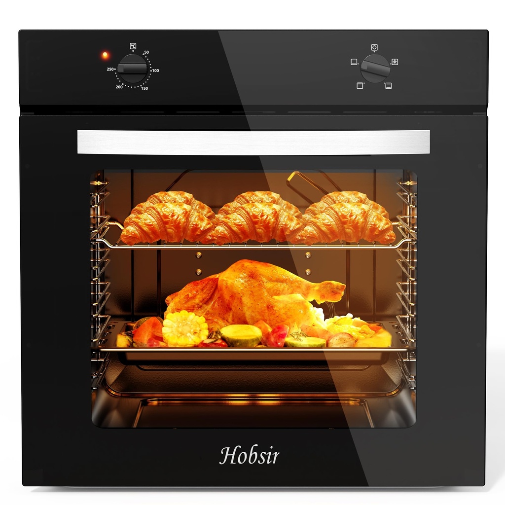 Hobsir hob 60cm Built-In Electric Oven with 60L Capacity & 9 Functions | 250Ã”Ã¤Ã¢ High-Tem