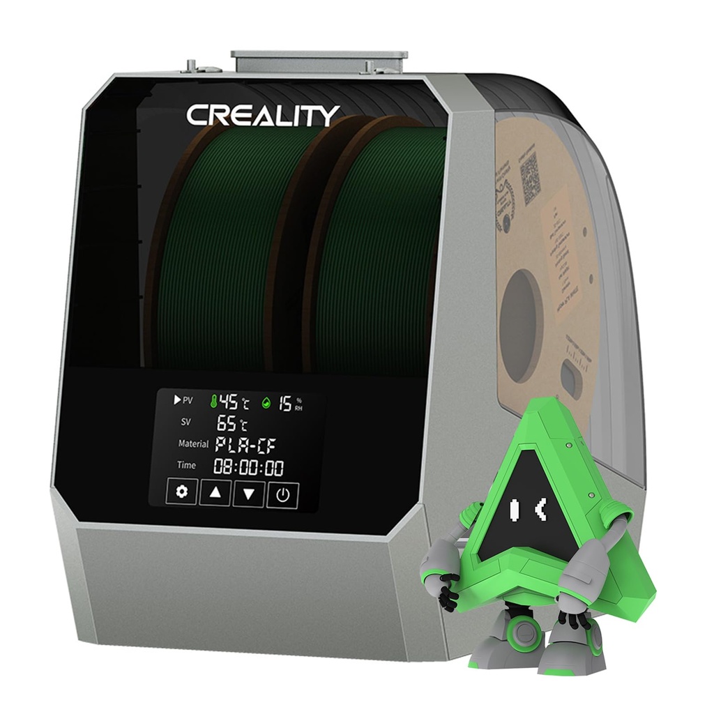 Creality Space PI Filament Dryer Plus, 2 Spools Filament Storage Box, 3D Printer Dryer Box w