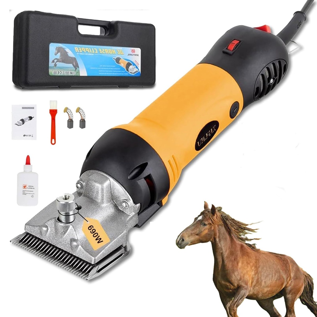 Agrdeed Horse Clippers, Professional Grooming Electric Clippers, Corded Animals Shearing Ma