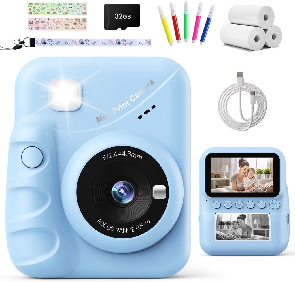 TIATUA Instant Camera for Kids